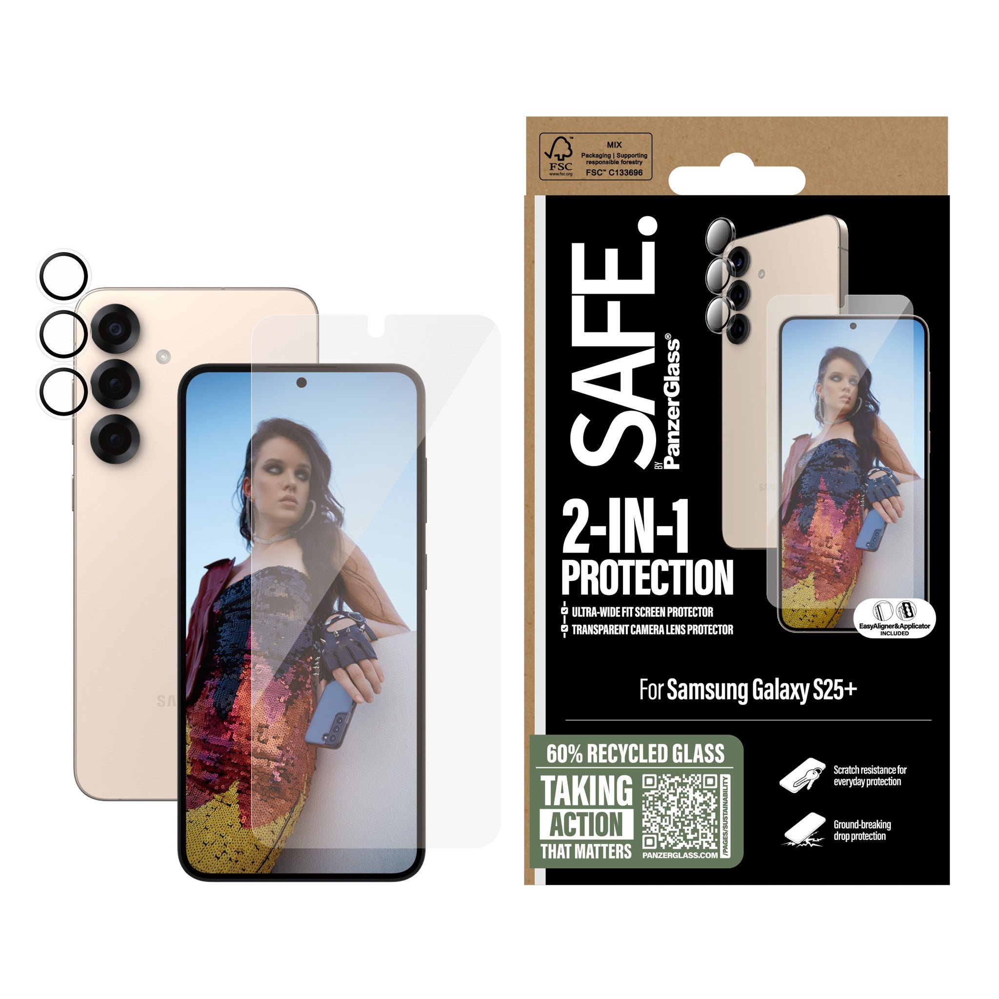 SAFE. by PanzerGlass® 2-in-1 Set Samsung Galaxy S25+